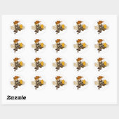 Stickers Kitsune Samurai (Feuille)