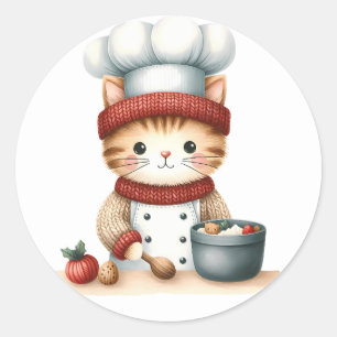 Stickers Kitten d'hiver