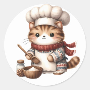 Stickers Kitten d'hiver