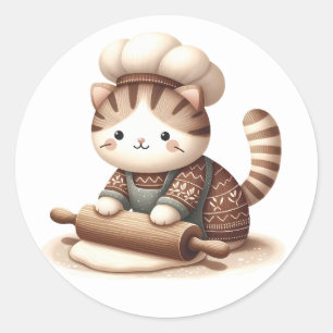 Stickers Kitten d'hiver