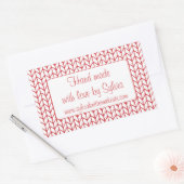 Stickers KNIT DE LIGNE ROUGE Rectangle "Mains Made (Enveloppe)