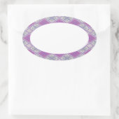Stickers KNIT JACQUARD LILAC Oval Matte (Sac)