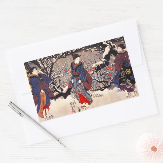 Stickers Kuniyoshi Trois Femmes (Enveloppe)