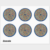 Stickers LABYRINTH IV - Bleu (Feuille)