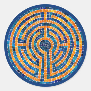 Stickers LABYRINTH IV - Bleu