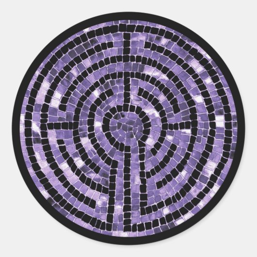 Stickers LABYRINTH VI - Noir (Devant)