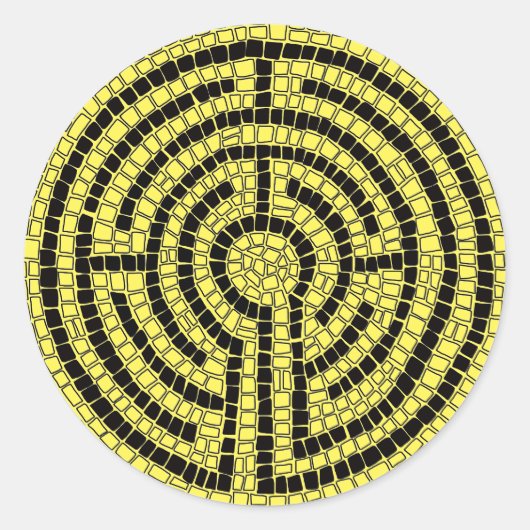 Stickers LABYRINTH XV grand rond (Devant)