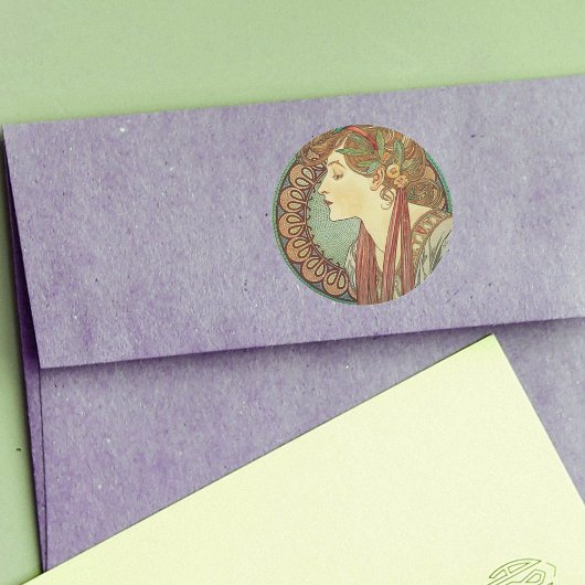 Stickers Lady Art déco