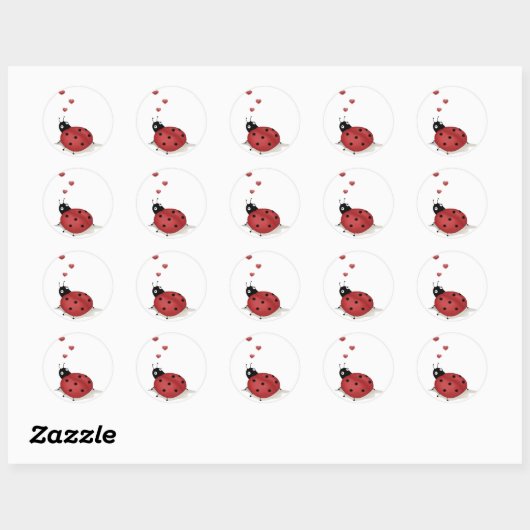 Stickers Lady Bug (Feuille)