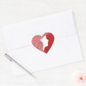 Stickers Lady Red Heart (Enveloppe)