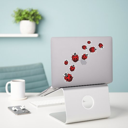 Stickers Ladybug Customisé Sticker Ladybird Decal (Ordinateur portable sur le bureau)