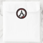 Stickers Ladybug Initial A Round (Sac)