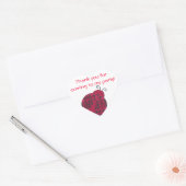 Stickers Ladybug Merci en forme de coeur Ladybug (Enveloppe)