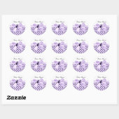 Stickers Ladybug violet noir (Feuille)