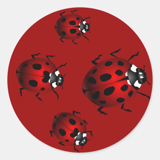 Stickers Ladybugs Stickers Red Ladybugs (Devant)