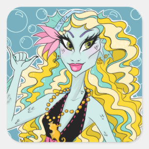 Stickers Lagoona Blue Monster