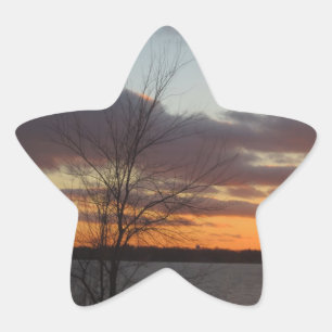 Stickers Lake Sunset - Ensemble de 20