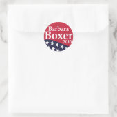 Stickers Lapel Barbara Boxer 2010 (Sac)