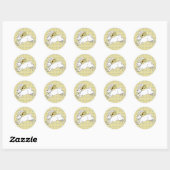 Stickers Lapin Blanc (Feuille)