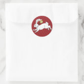 Stickers Lapin Blanc Rouge BG (Sac)