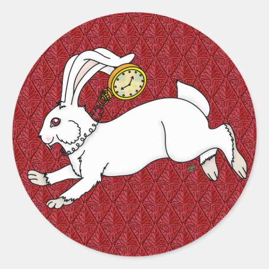 Stickers Lapin Blanc Rouge BG (Devant)