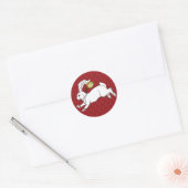 Stickers Lapin Blanc Rouge BG (Enveloppe)