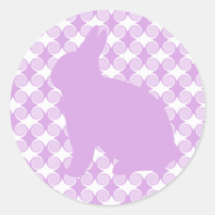 Stickers Lapin de Pâques, Lavande