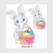 Stickers lapin Pâques Cartoon Classique (Feuille)