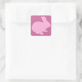 Stickers Lapin Pâques rose Poka Point Silhouette (Sac)
