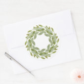 Stickers larges ronds de WREATING SAGE (Enveloppe)