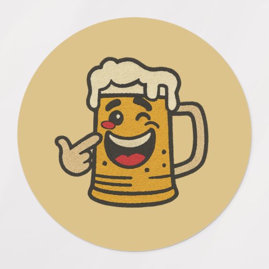 Stickers Laughing Beer Mug (Design 2)