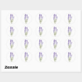 stickers lavande aquarelle fleurs herbes (Feuille)