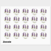 Stickers Lavender vintages personnalisés (Feuille)