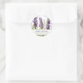 Stickers Lavender vintages personnalisés (Sac)