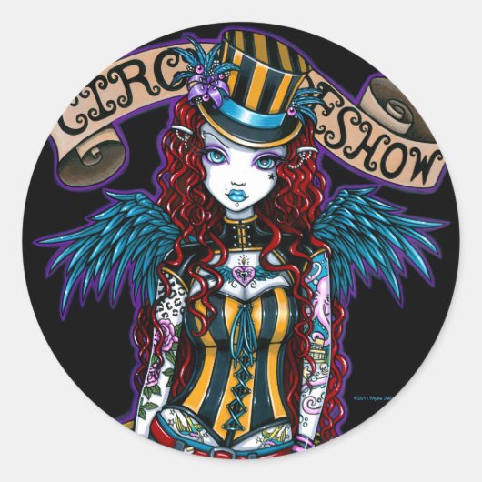 Stickers "Layla" Steampunk Circus Tattoo Sideshow (Devant)