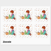 Stickers Le garçon et le chien (Feuille)