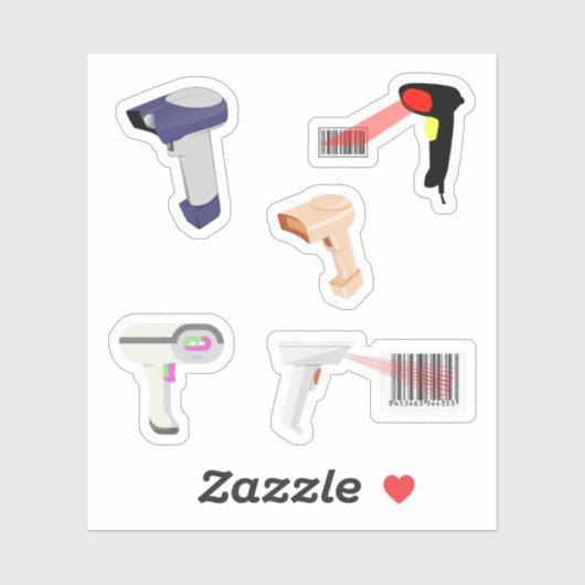 Stickers Lecteur de code barre (Feuille)