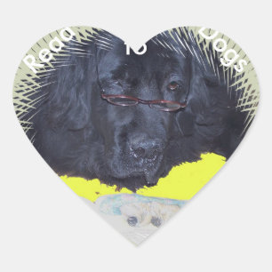 Stickers~ Lees voor honden Hart Sticker