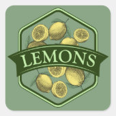 Stickers LEMONS - Personnalisable (Devant)
