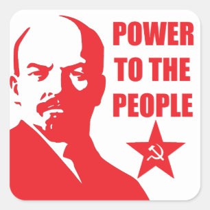 Stickers Lénine "Pouvoir au Peuple"