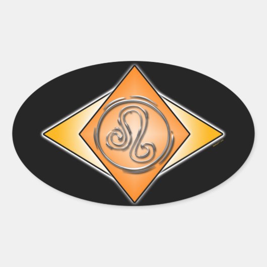 Stickers Leo Triangles Signes de naissance (Devant)