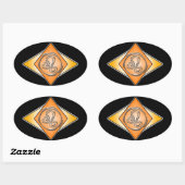Stickers Leo Triangles Signes de naissance (Feuille)
