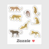 Stickers Leopard (Feuille)