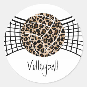 Stickers Leopard de volley-ball