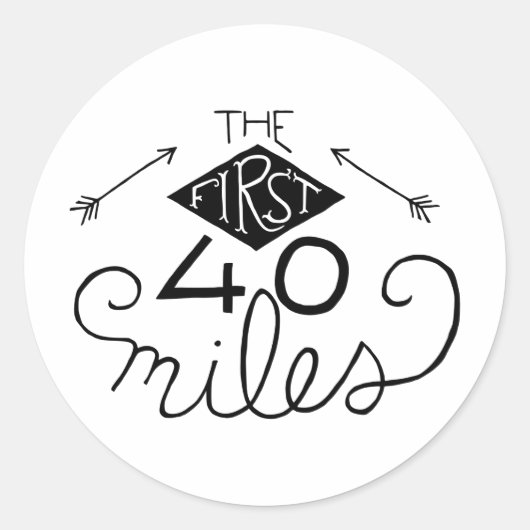 Stickers - Les 40 Premiers Miles (Devant)