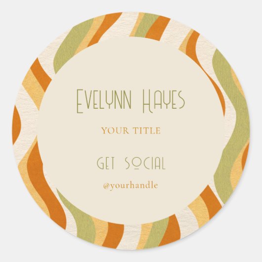 Stickers les années 70 produits Motifs rétro (Devant)