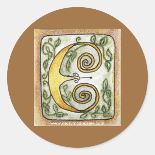 stickers "Letter E" (Voorkant)