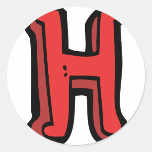 Stickers Lettre H