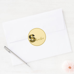 Stickers lettre S or 3D