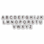 Stickers Lettres Alphabet (Devant)